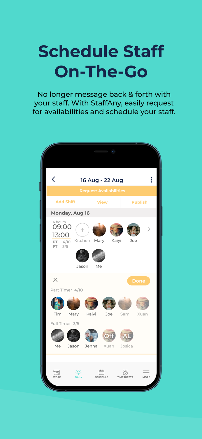 StaffAny Employee Scheduling