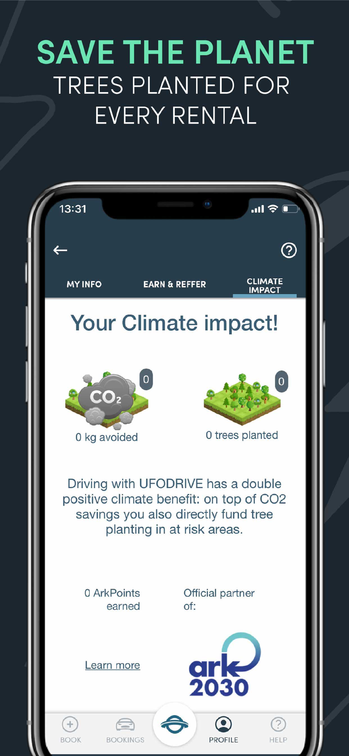 UFODRIVE 24-7 EV Car Rental