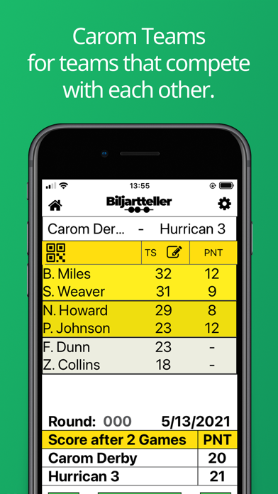 Biljartteller Screenshot