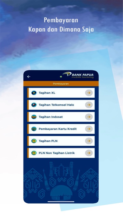 Mobile Banking Bank Papua Screenshot