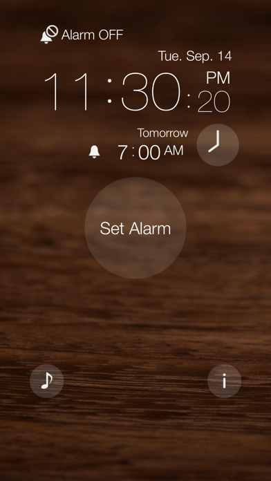 Screenshot #2 pour One Touch Alarm Clock