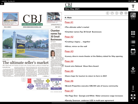 Cobb Business Journal screenshot 2