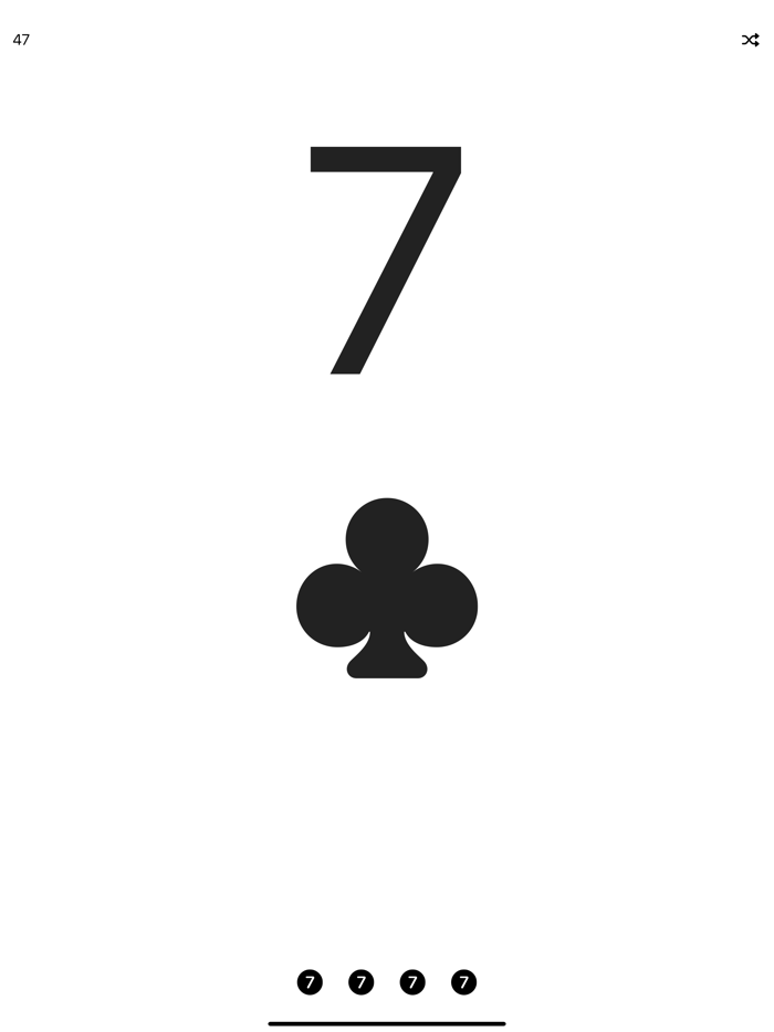Sevens - A Simple Card Game