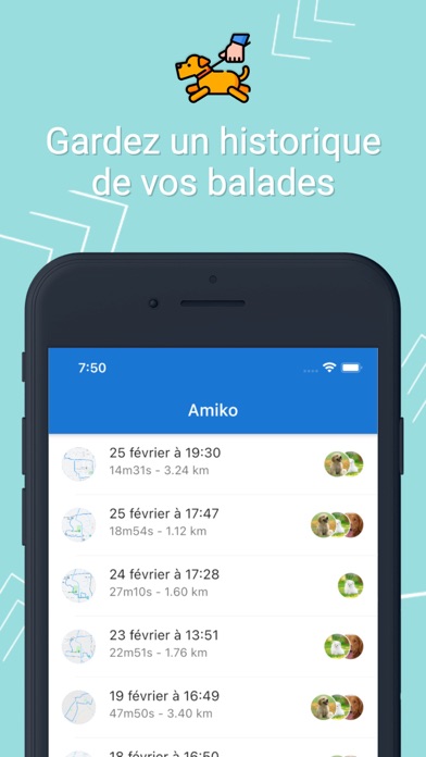 Screenshot #3 pour Amiko - GPS promenades canines