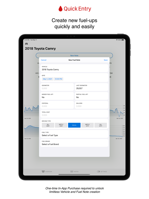 Motor Notes iPad screenshot 4 - Travel app