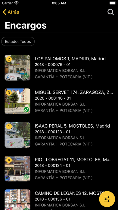 Organizador de Visitas Screenshot