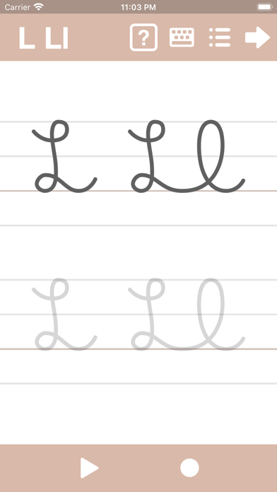 Screenshot #3 pour Cursive Writing App@ abCursive