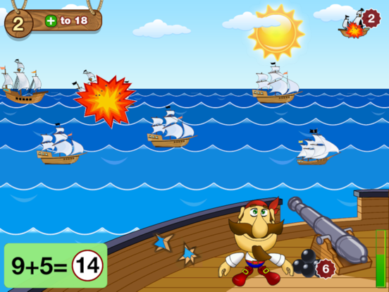 Screenshot #4 pour Math. Smart Pirates. Sea Fight