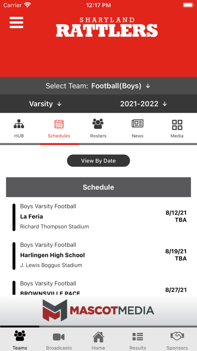 Sharyland ISD Athletics Screenshot