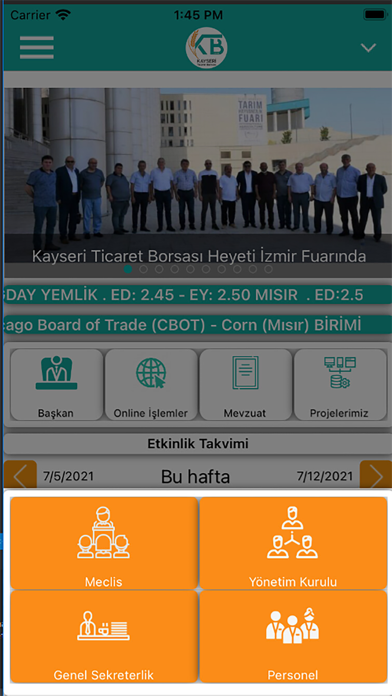 Kayseri Ticaret Borsası Screenshot