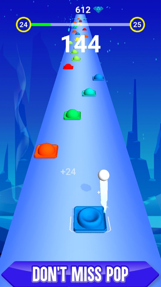 #3. Pop It Hop 3D - Ball Rush Game (iOS) 来自: Vector Labs Limited