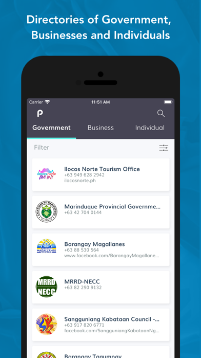 PEDRO - Philippine Directory Screenshot