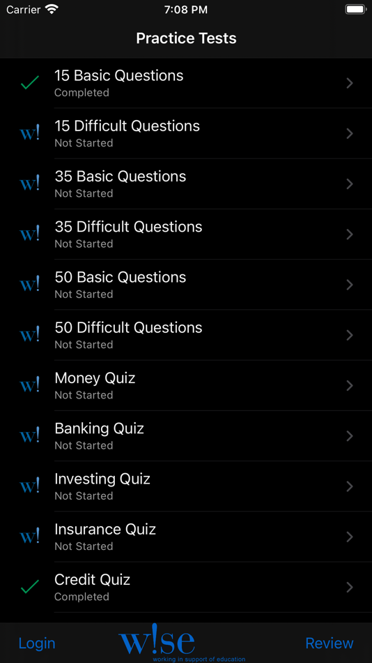 #1. Wise Quiz (macOS) Podle: Working in Support of Education, Inc.