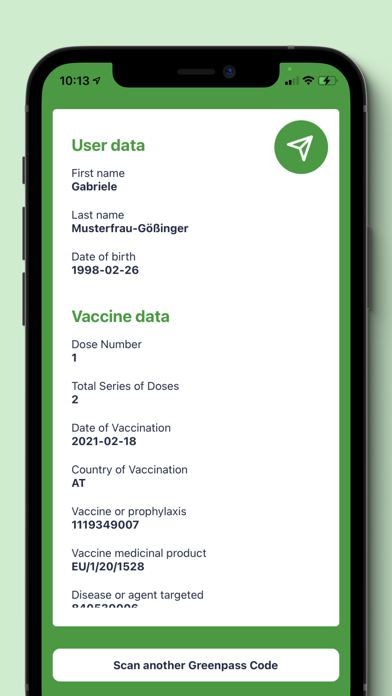 Screenshot #2 pour Greenpass QR Code Reader