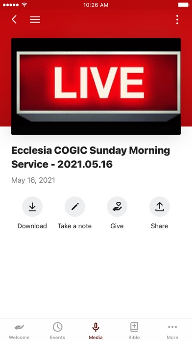 Ecclesia COGIC Screenshot