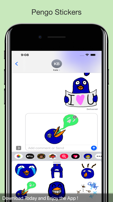 Pengo Stickers Screenshot