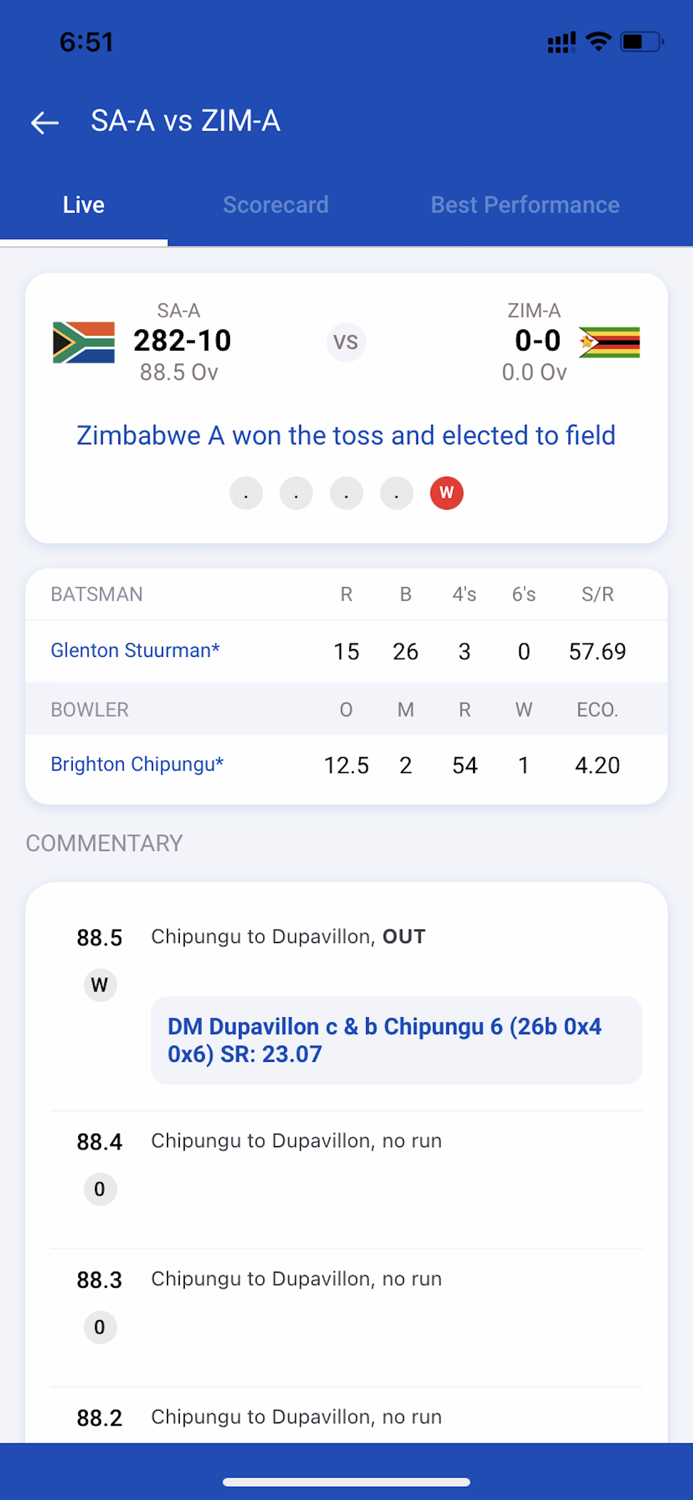 Cricboss  Live Cricket Score