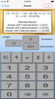 How to cancel & delete fraction ez calculator 1