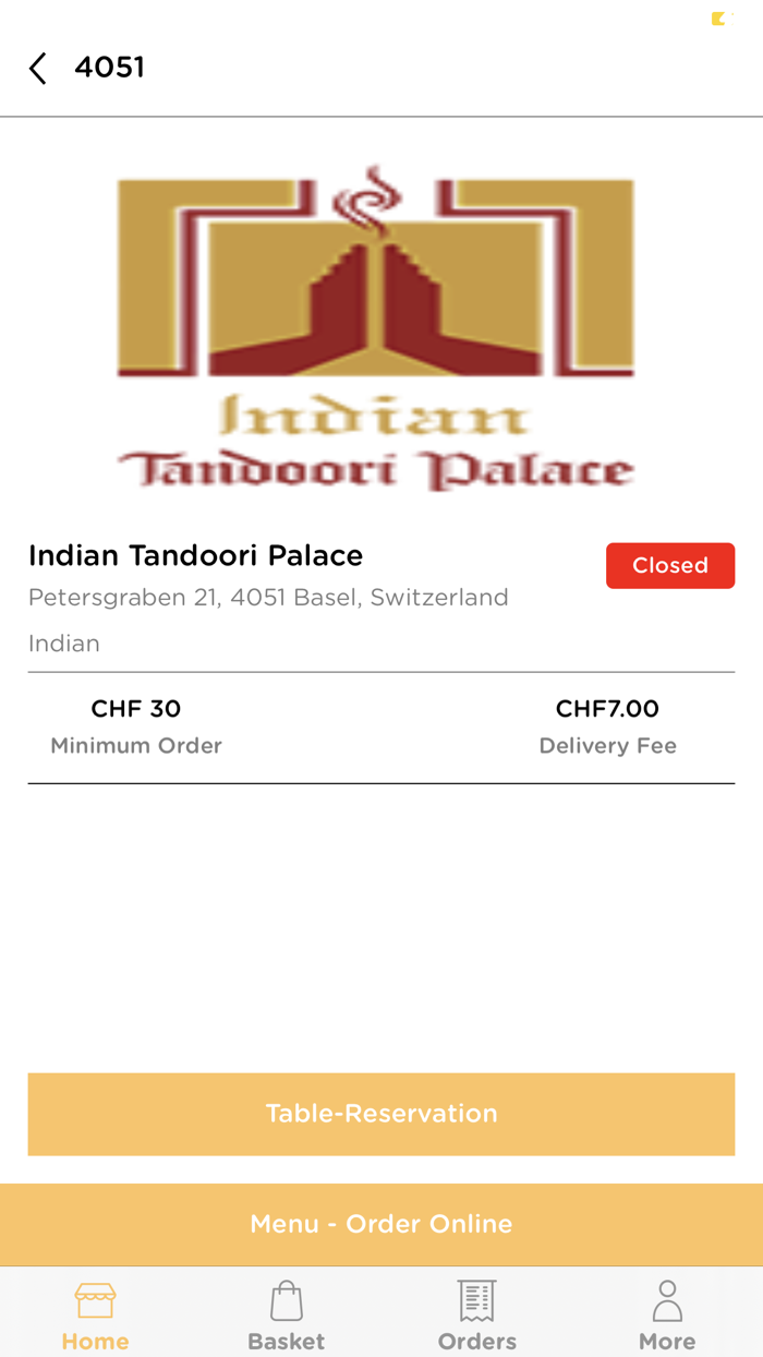 Indian Tandoori Palace