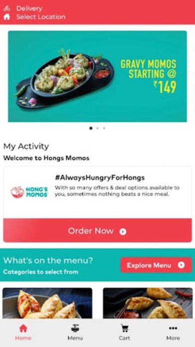 Hong's Momos Order Online Screenshot