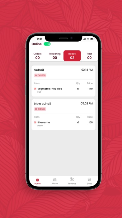 Foodmine Vendor App Screenshot