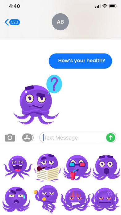 Screenshot #1 pour Octopus Emojis!