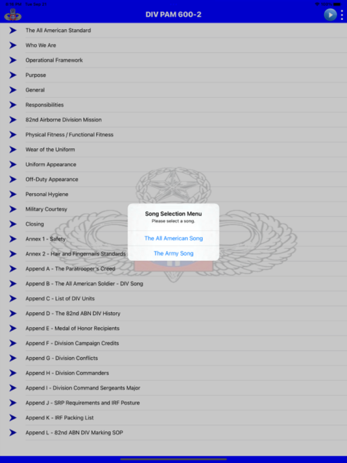82 Airborne Division Pam 600-2