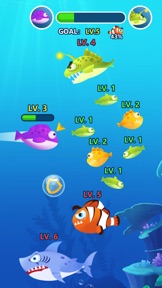 Ocean Fish Evolution screenshot
