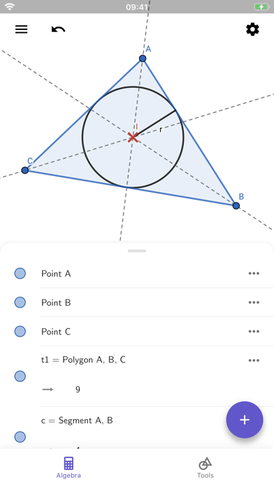 GeoGebra Geometry Screenshot