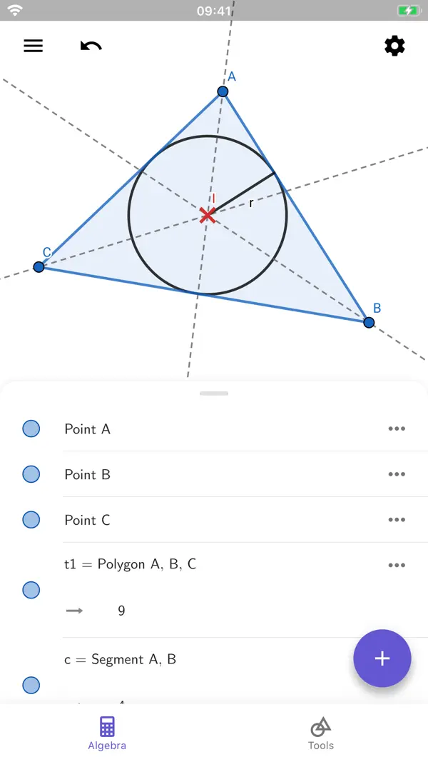 GeoGebra Geometrie iPhone App Screenshot 1 – Bildung