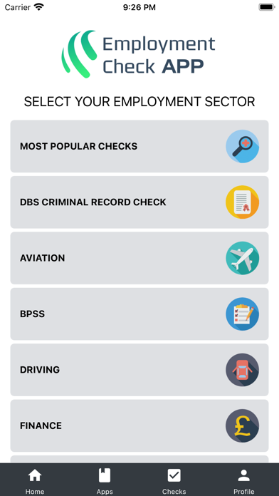 Employment Check App Screenshot