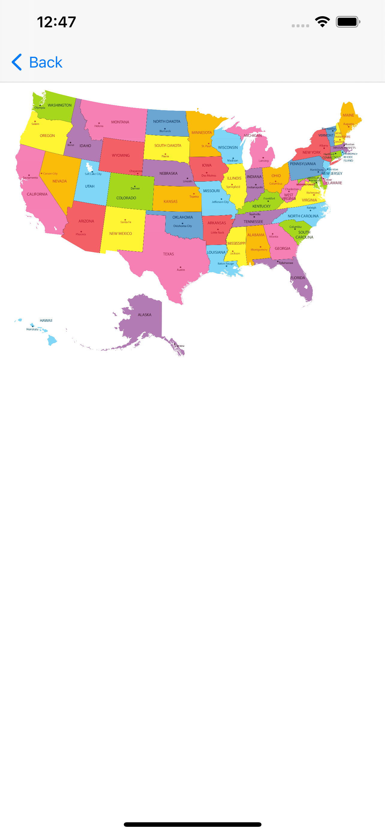 US States, Maps, Capitals Quiz