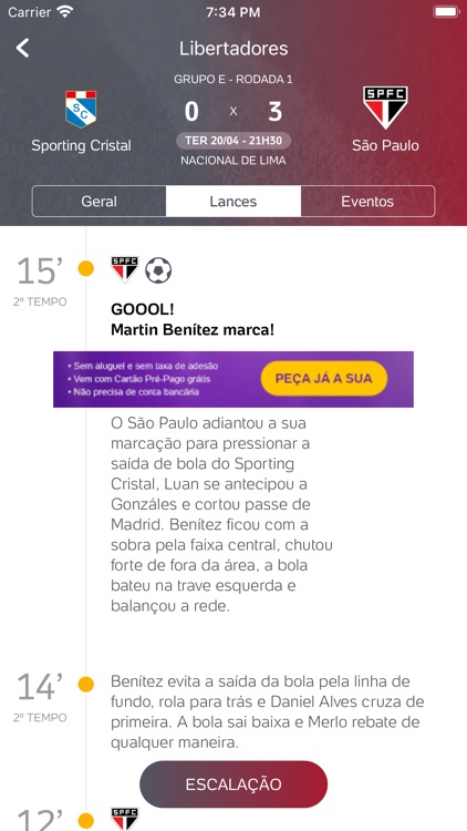 Placar UOL - Futebol screenshot-5