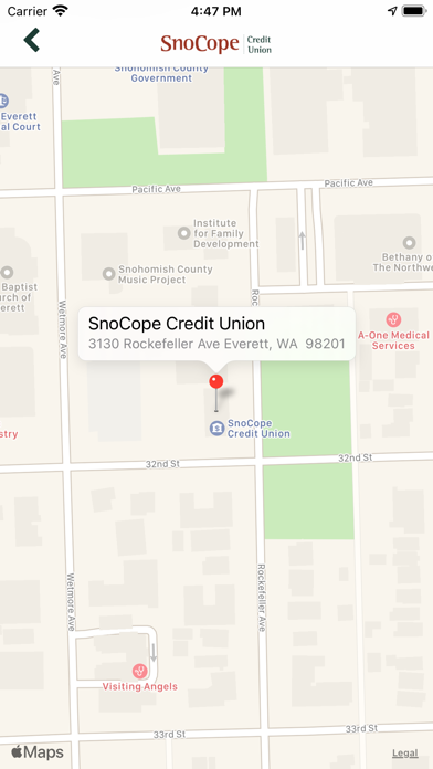 SnoCope Mobile Banking Screenshot