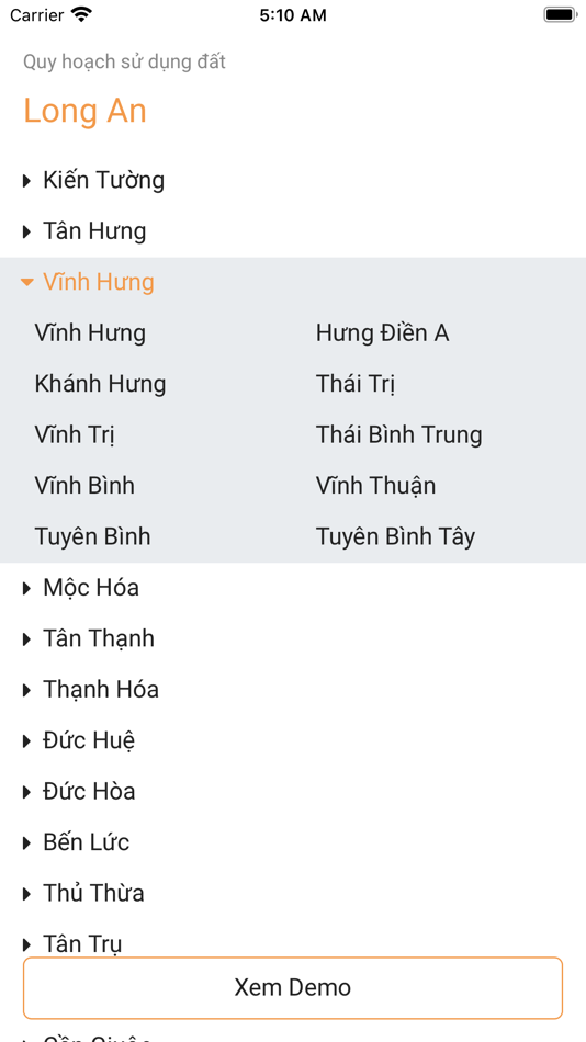 #1. Quy hoạch Long An (iOS) 由: THACH THEN
