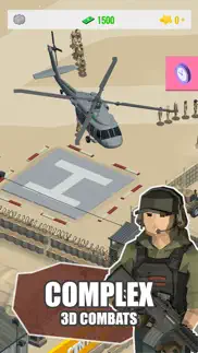 idle warzone 3d: military game iphone screenshot 2