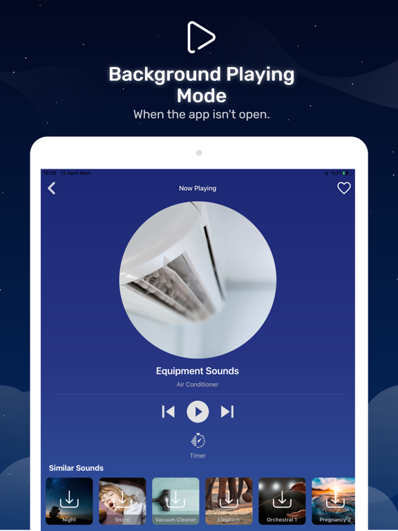 Hush Baby - White Noise & Calm iPad screenshot 5 - Health & Fitness app