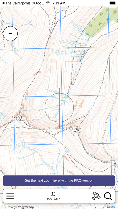 Brecon Beacons Outdoor Map Screenshot