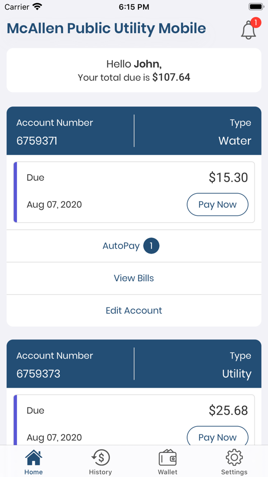 #1. McAllen Public Utility Mobile (iOS) Av: Paymentus Corporation