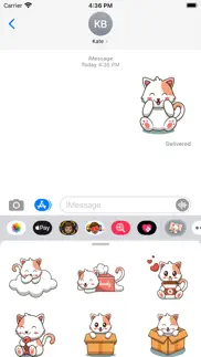 How to cancel & delete cute home cat stickers 3