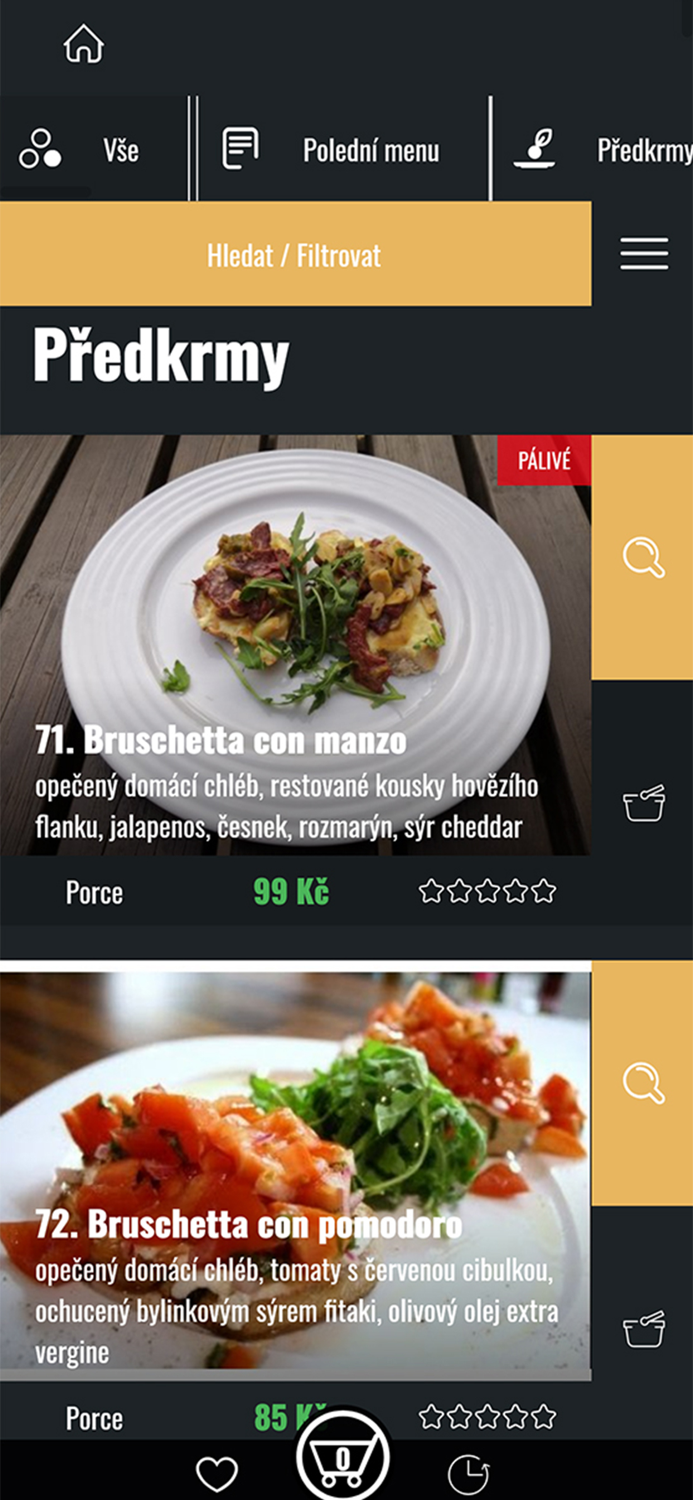 Pizzerie jižní město