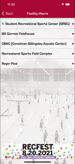 Game screenshot IU Recreational Sports apk