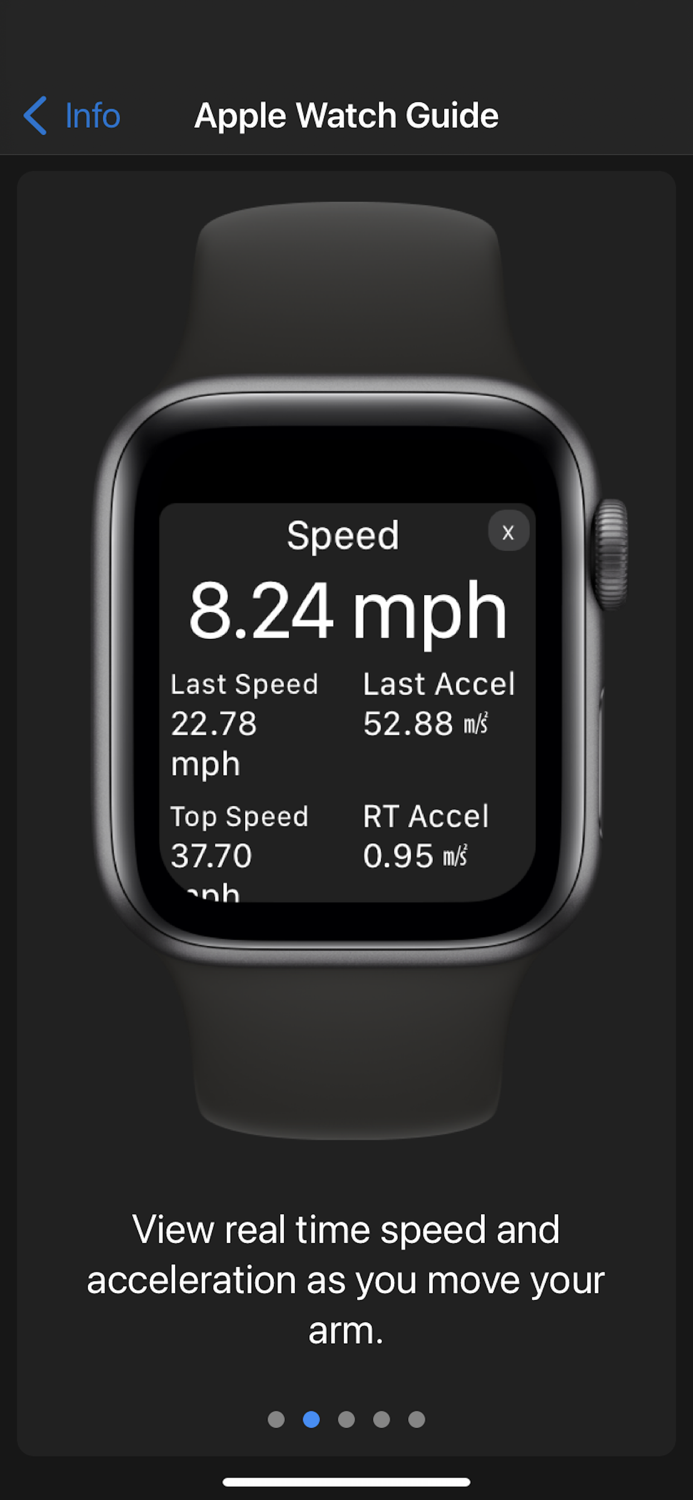 Arm Speed Analyzer for Watch