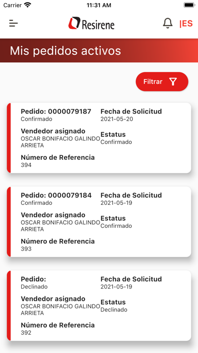 Resirene Commerce Screenshot