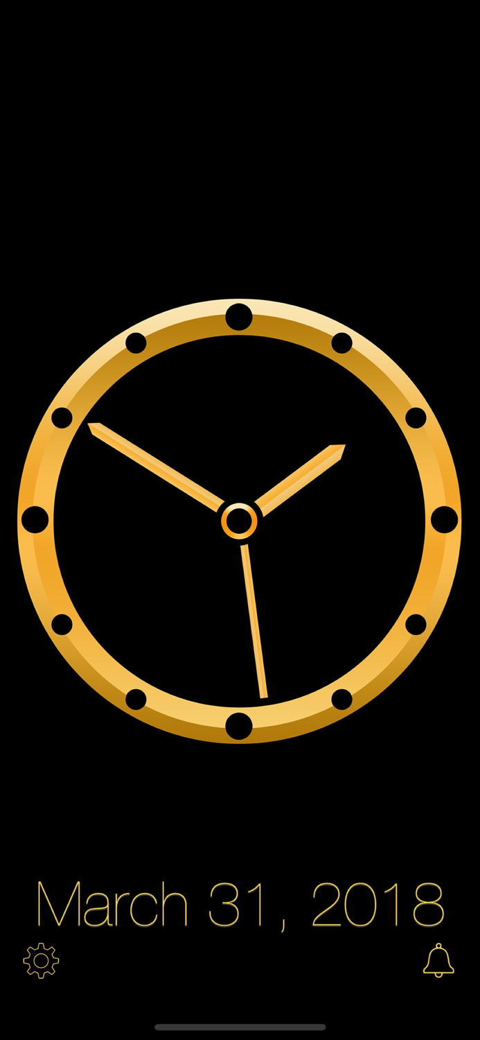 Gold Luxury Clock