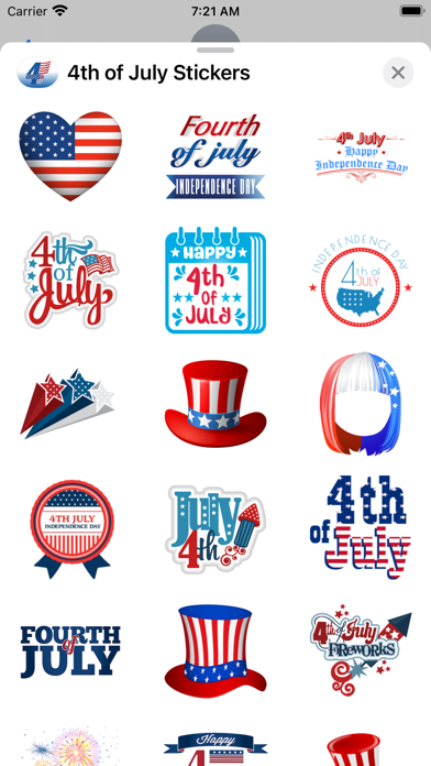 Happy 4th of July Stickers!!! Screenshot
