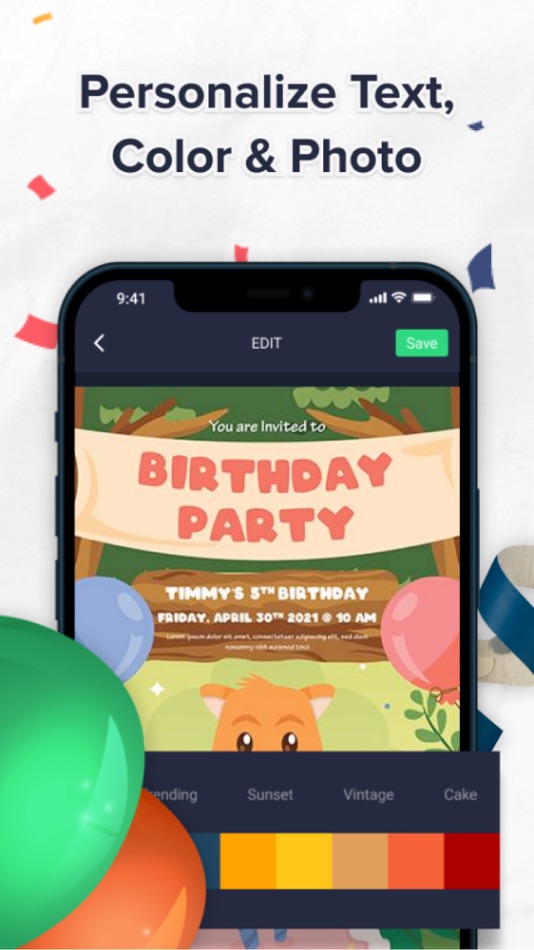 #5. Birthday Card Maker - Editor (iOS) 由: Mediatechindo