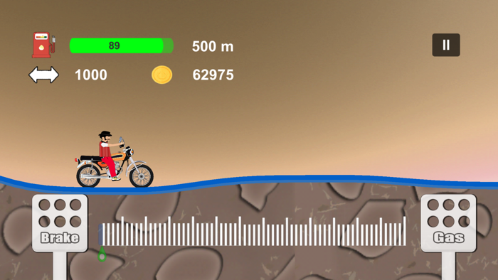 Hill racing car - Crazy game