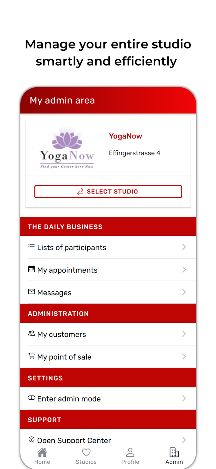 SportsNow - Your Studio App