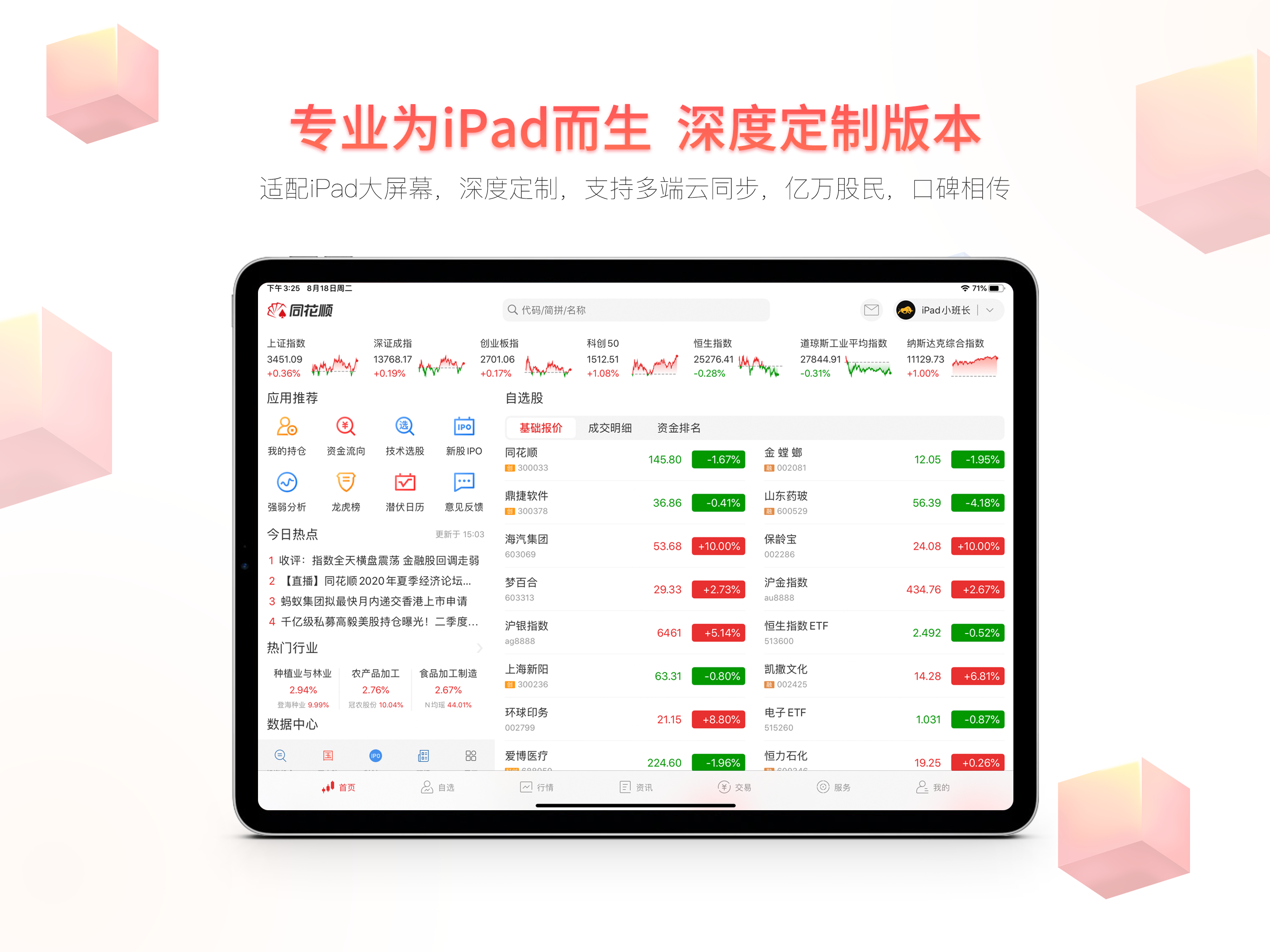 同花顺HD-炒股票必备